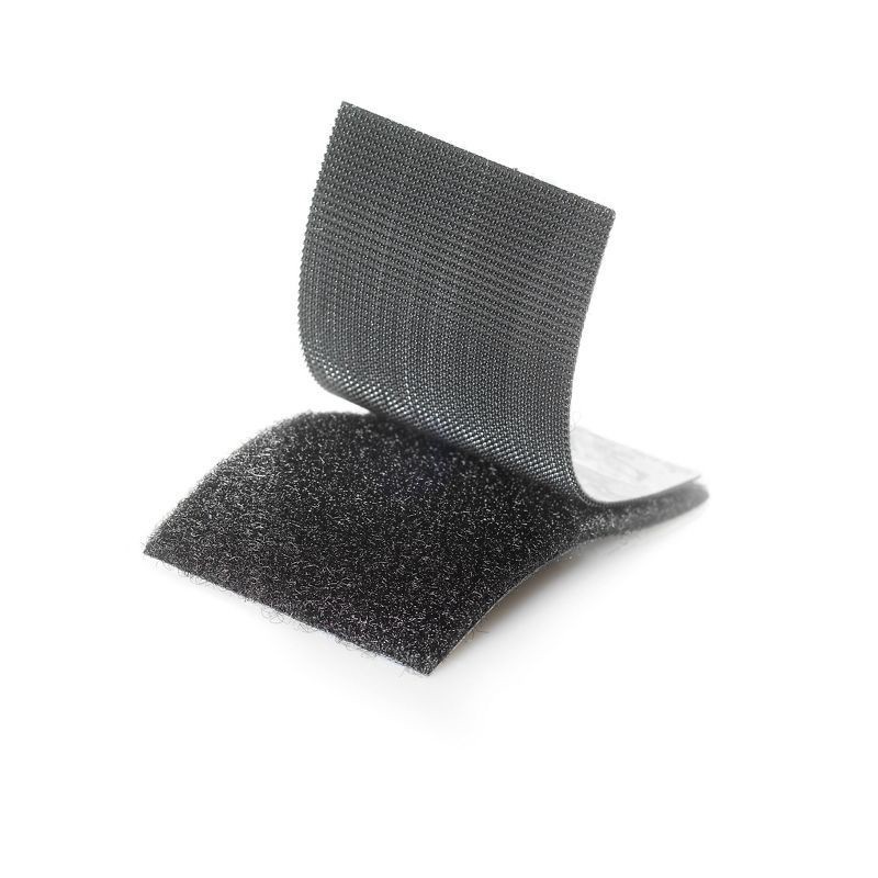 slide 2 of 5, VELCRO Brand Heavy Duty Adhesive, Industrial Strength, Black Strips, 6 ct