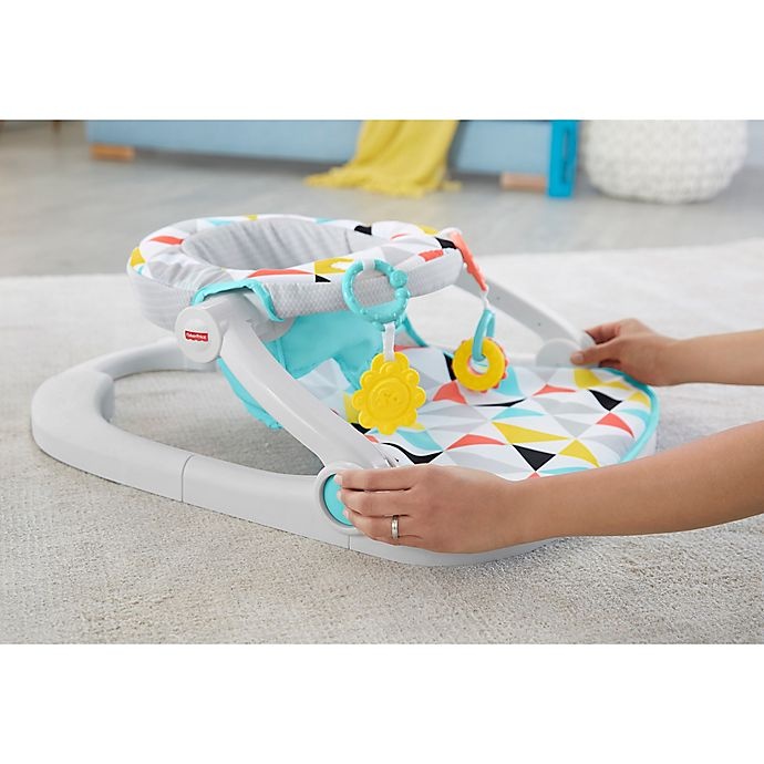 slide 4 of 5, Fisher-Price Sit-Me-Up Floor Seat - Windmill, 1 ct