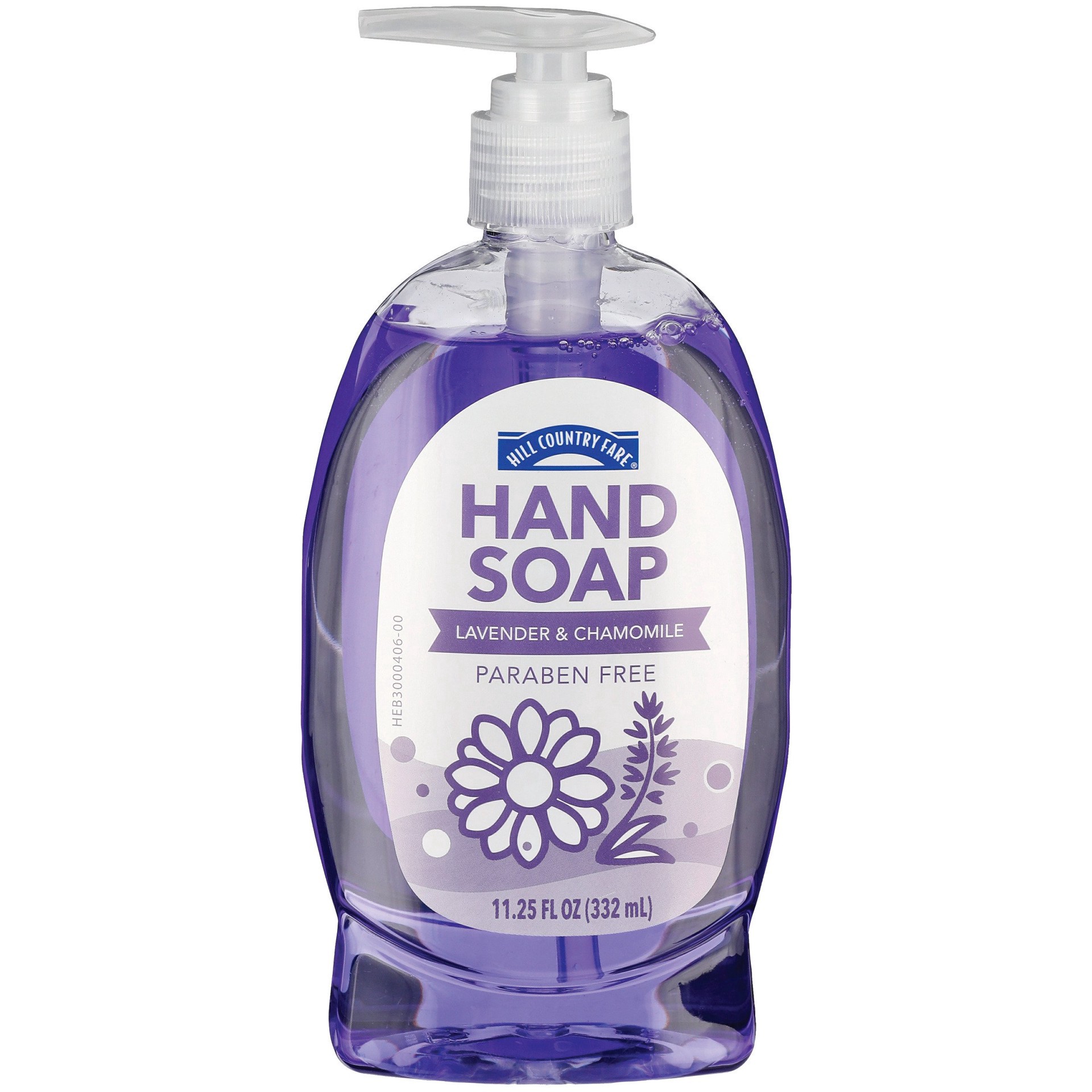 slide 1 of 1, Hill Country Fare Liquid Hand Soap Lavender & Chamomile, 11.25 oz