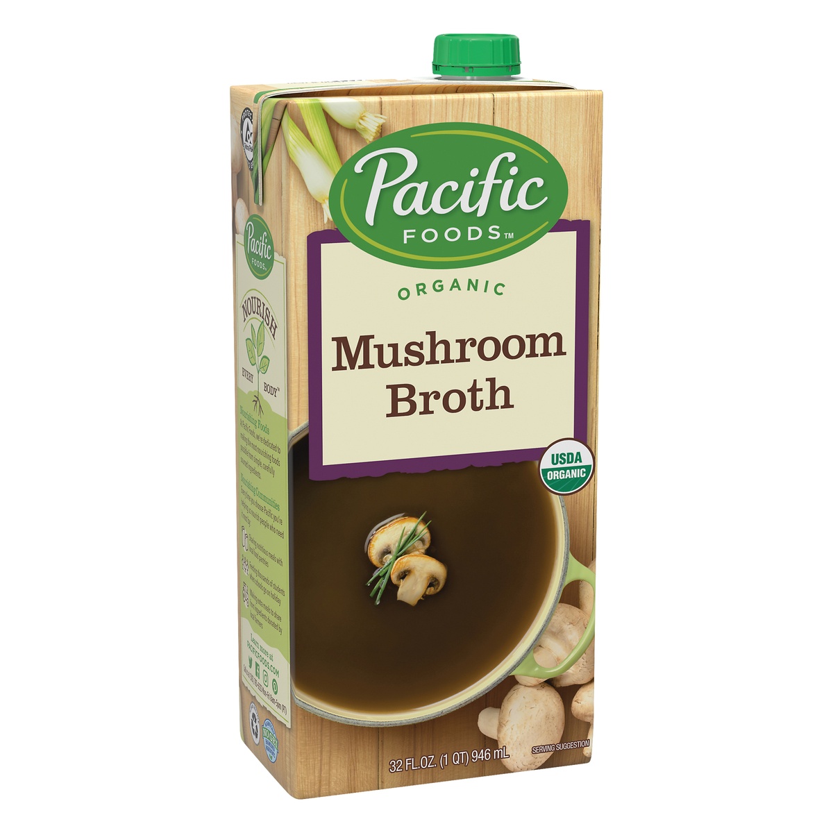slide 2 of 10, Pacific Foods Organic Mushroom Broth, 32 fl oz