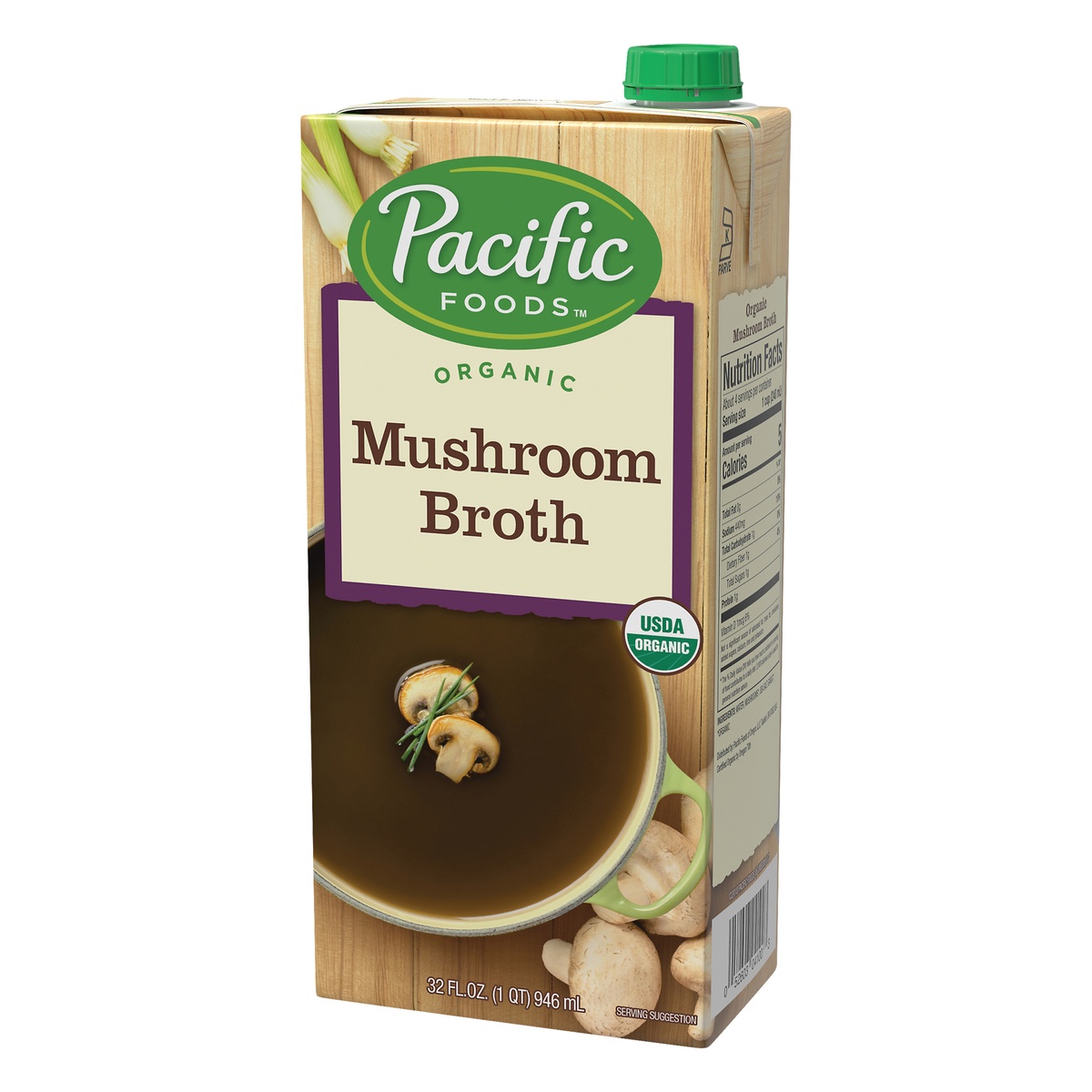 slide 3 of 10, Pacific Foods Organic Mushroom Broth, 32 fl oz