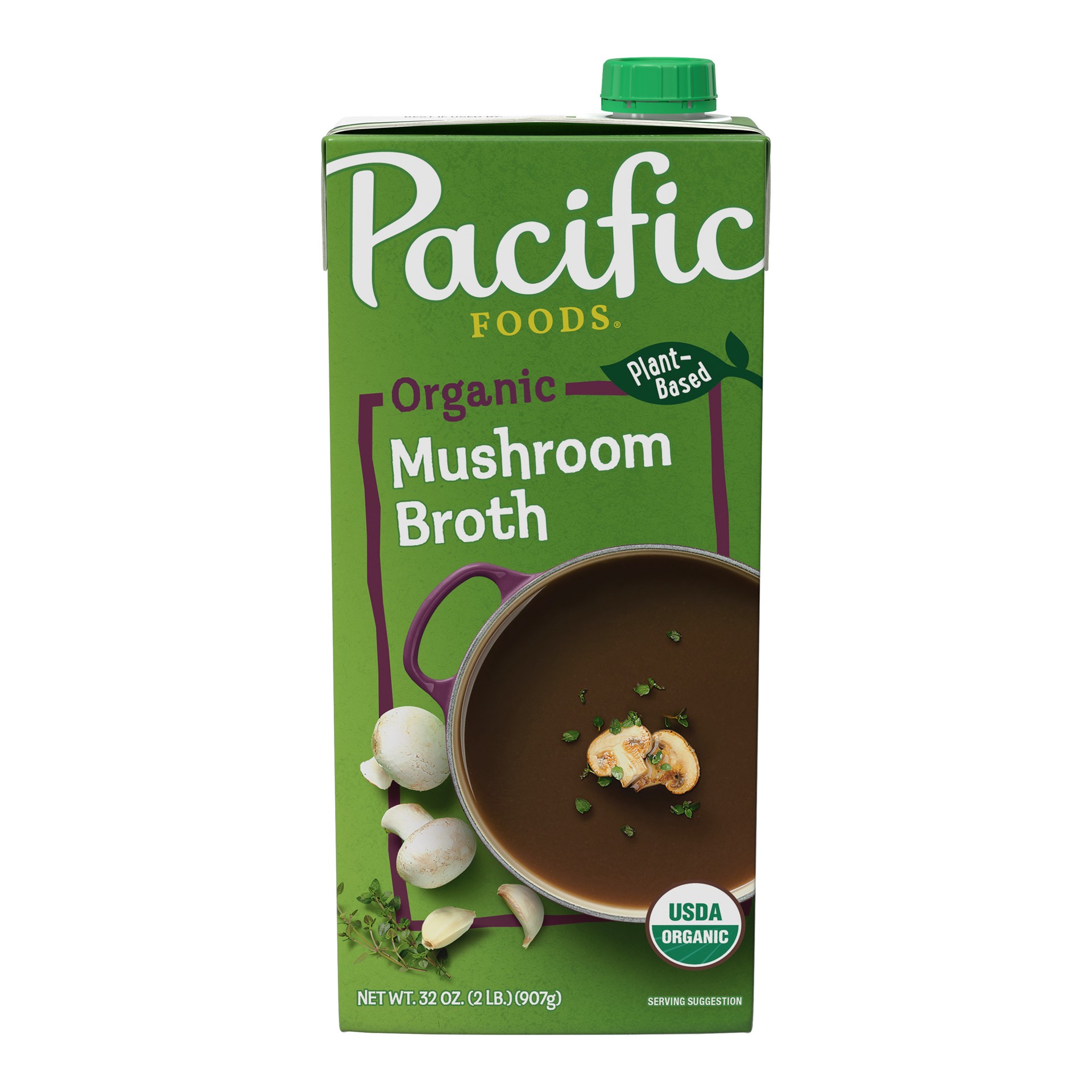 slide 1 of 3, Pacific Foods Organic Mushroom Broth, 32 oz Carton, 32 oz