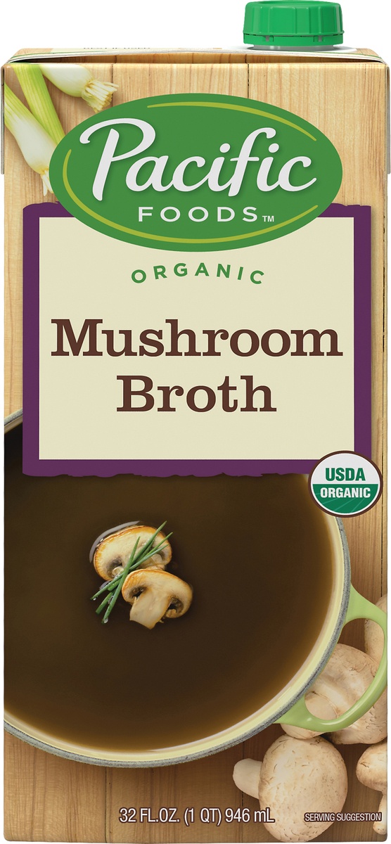 slide 9 of 10, Pacific Foods Organic Mushroom Broth, 32 fl oz
