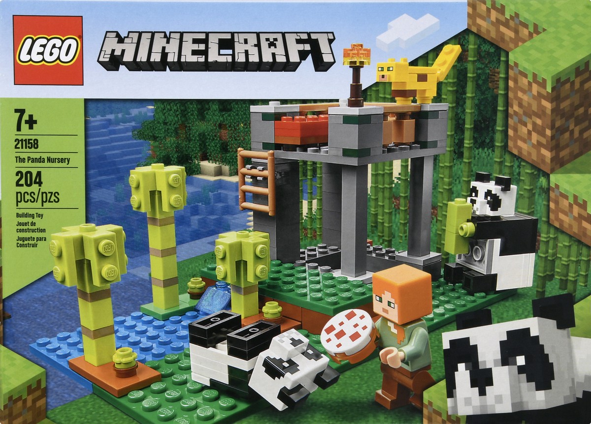 slide 2 of 11, LEGO Minecraft 204 Pieces Building Toy The Panda Nursery 204 ea, 1 ct