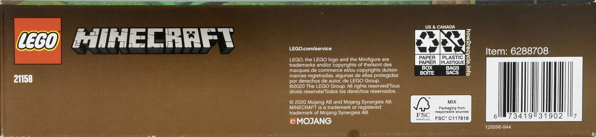 slide 6 of 8, LEGO Minecraft The Panda Nursery 21158 Construction Toy, 1 ct