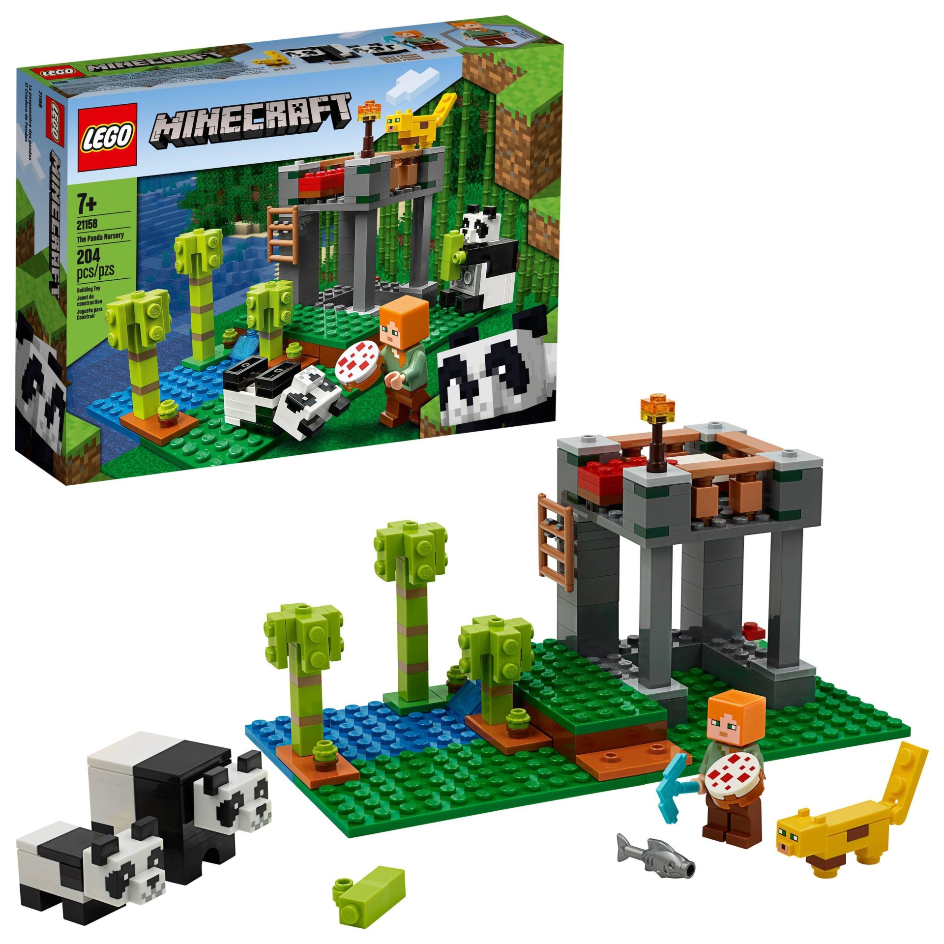 slide 1 of 8, LEGO Minecraft The Panda Nursery 21158 Construction Toy, 1 ct