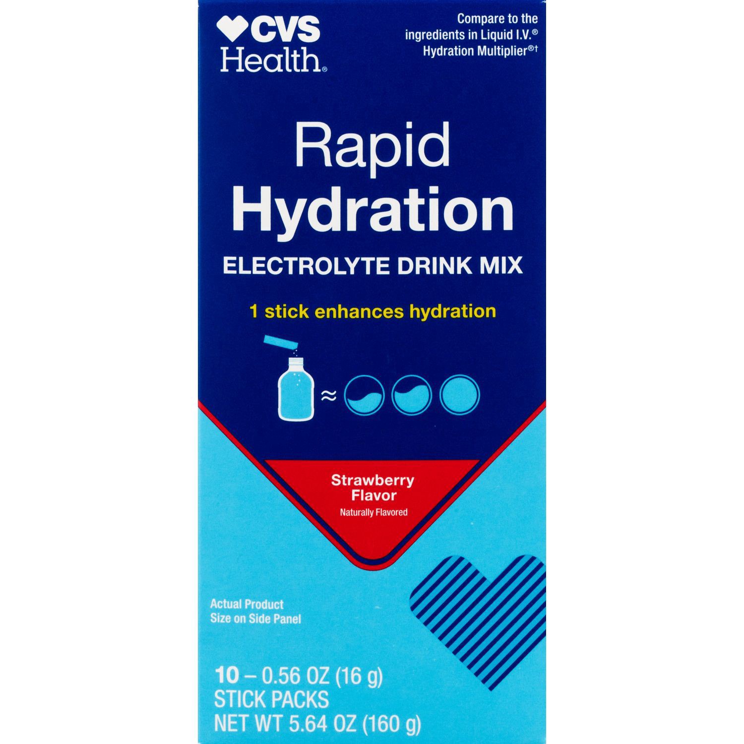 slide 1 of 1, Cvs Health Adult Electrolyte Boost, Strawberry, 10 Ct, 10 ct