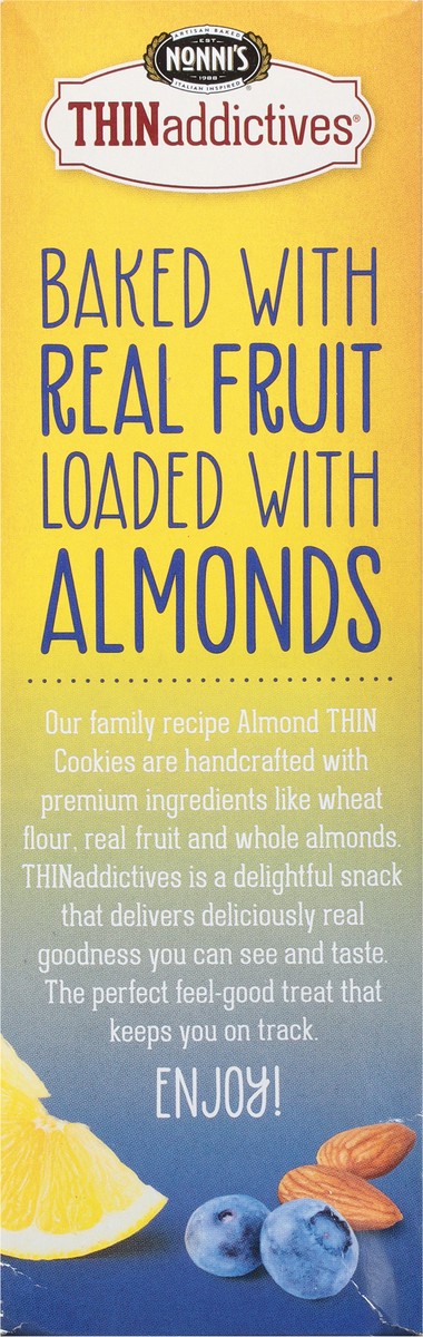 slide 5 of 11, Nonni's THINaddictives Almond Thin Lemon Blueberry Cookies 6 - 3 Packs, 4.4 oz