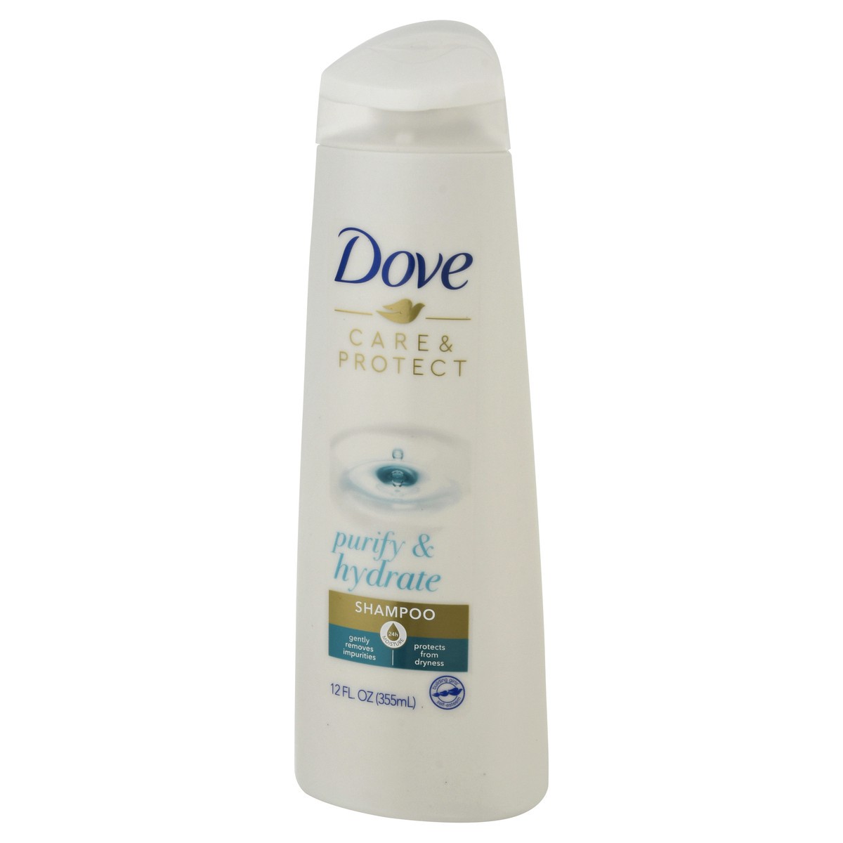 slide 9 of 9, Dove Care & Protect Shampoo Purify & Hydrate Shampoo, 12 fl oz, 12 fl oz