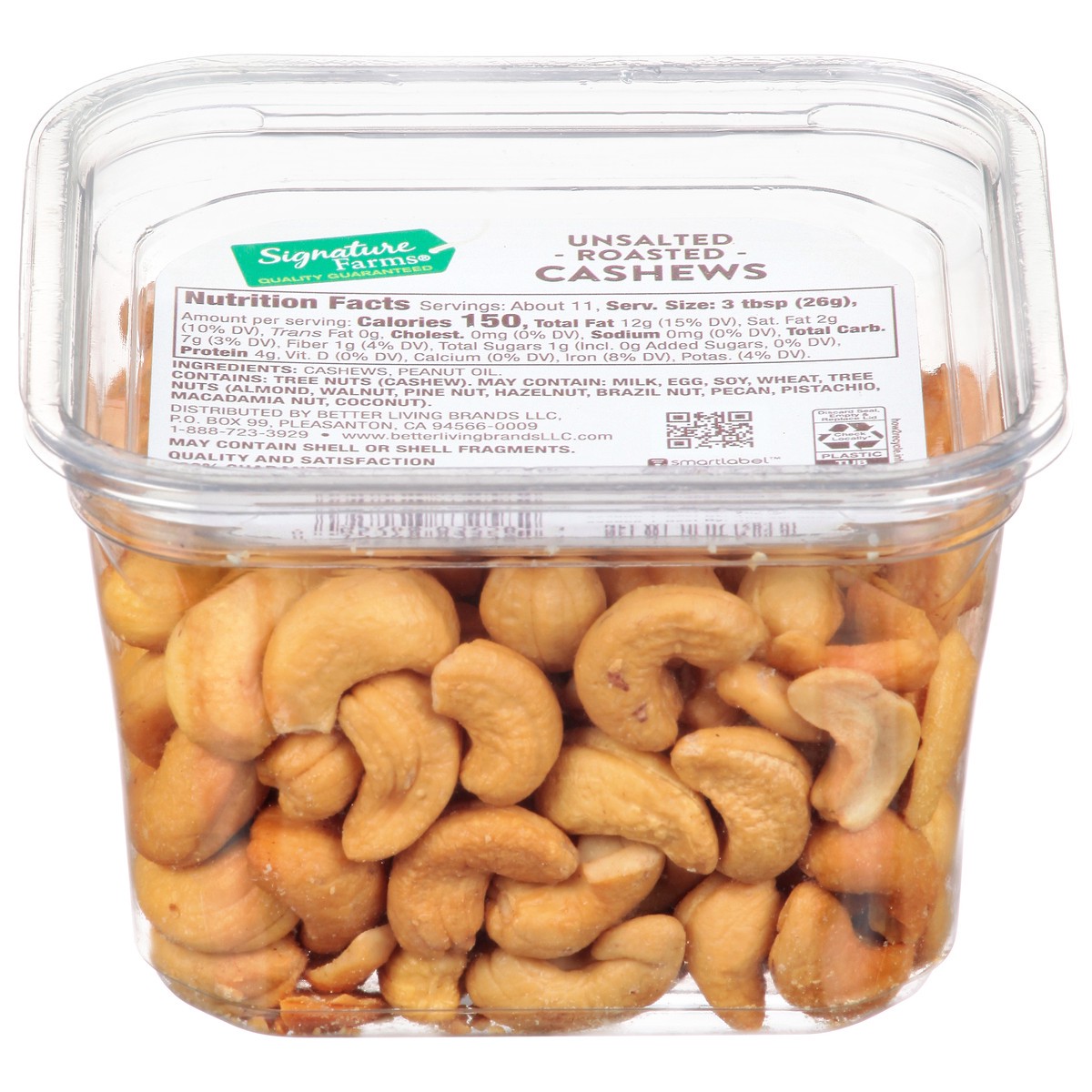 slide 1 of 10, Lehi Valley Cashews Roasted No Salt, 