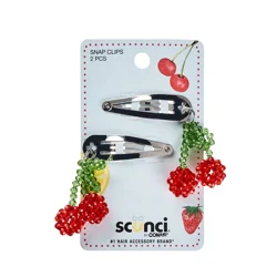 scünciSnap Clips with Cherries - 2 pk