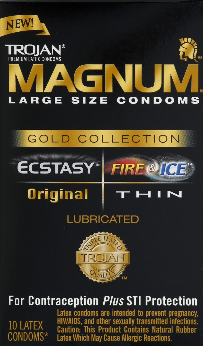 slide 1 of 7, Trojan Condoms 10 ea, 10 ct