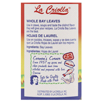 slide 7 of 9, La Criolla Whole Bay Leaves, 0.25 oz