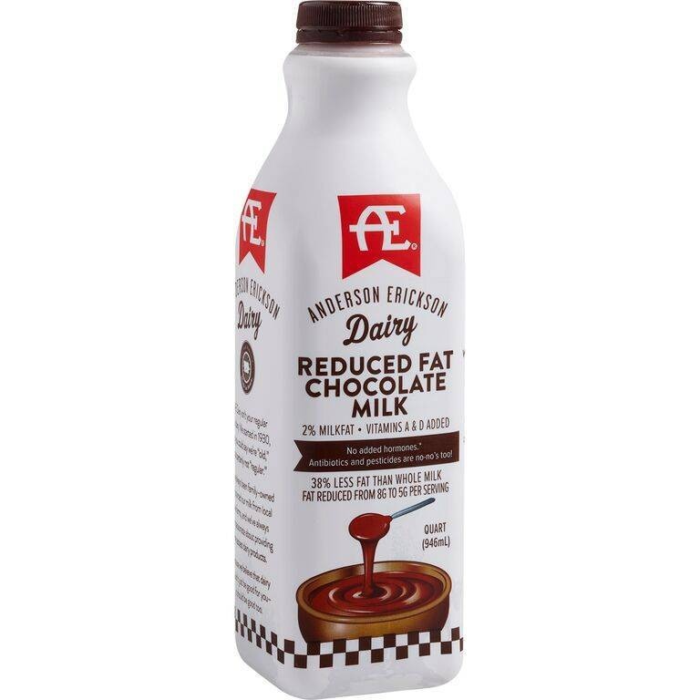 slide 1 of 1, AE Dairy 2% Chocolate Milk, 1 qt