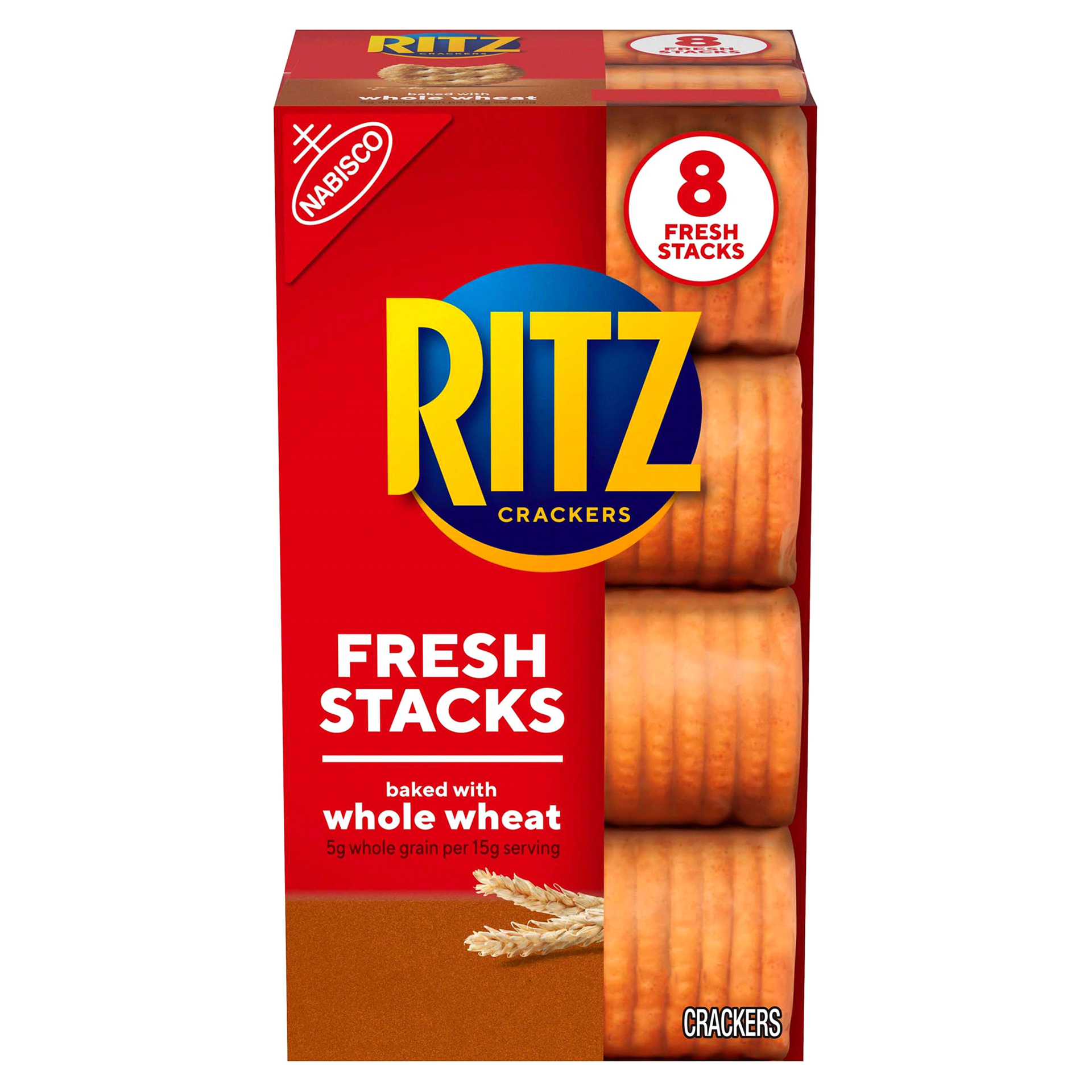slide 1 of 1, Ritz Crackers Fresh Stacks Whole Wheat, 12.47 oz