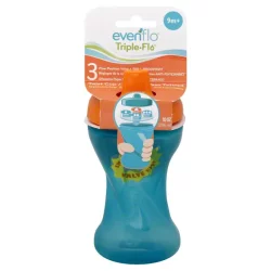 Evenflo Triple Flo Twist Sippy Cup, Assorted Colors