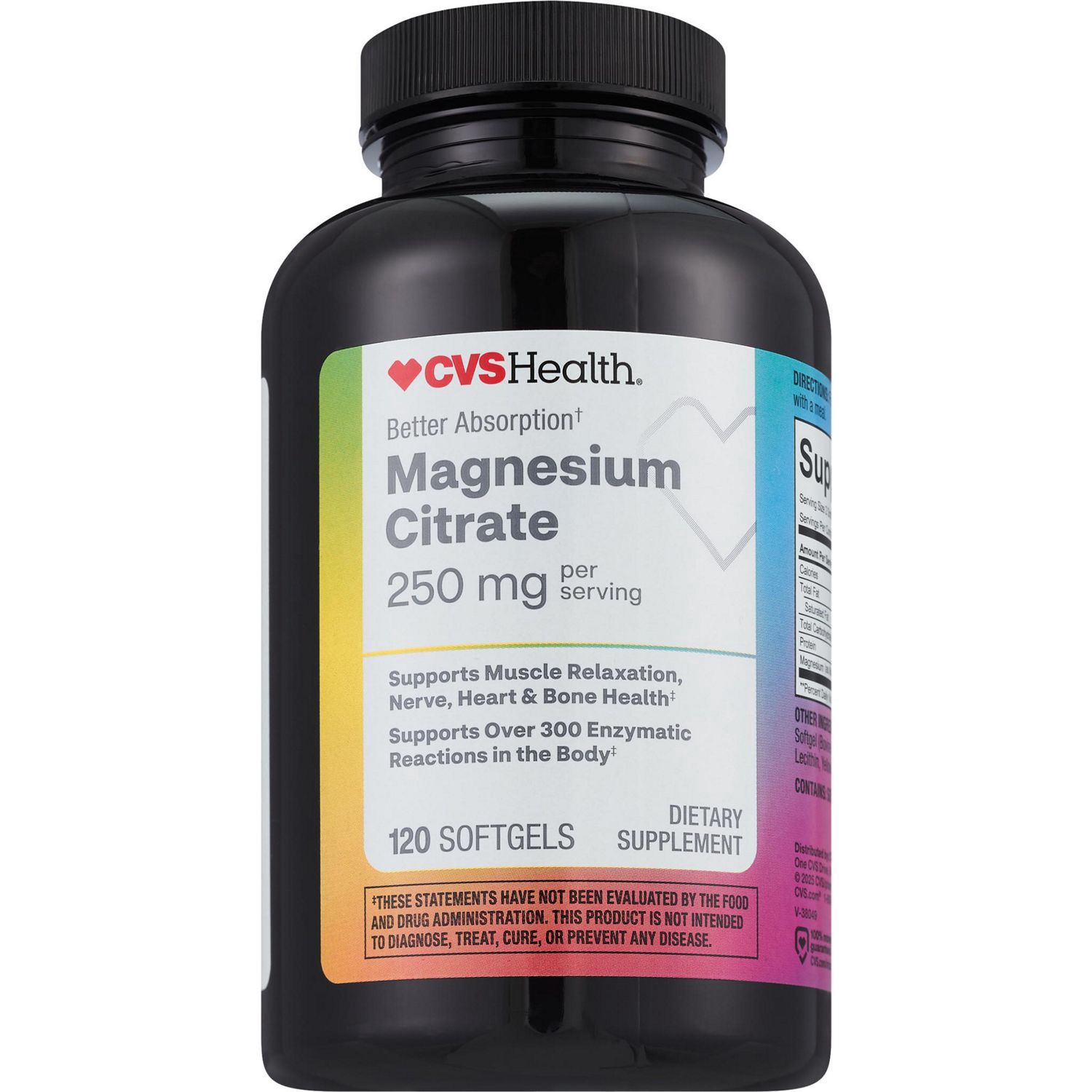 slide 1 of 4, Cvs Health Magnesium Citrate 250 Mg Softgels, 120 Ct, 120 ct