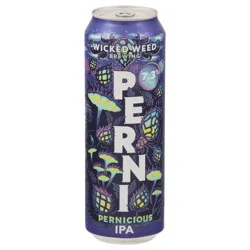 Wicked Weed Brewing Pernicious IPA Craft Beer 19.2 fl oz