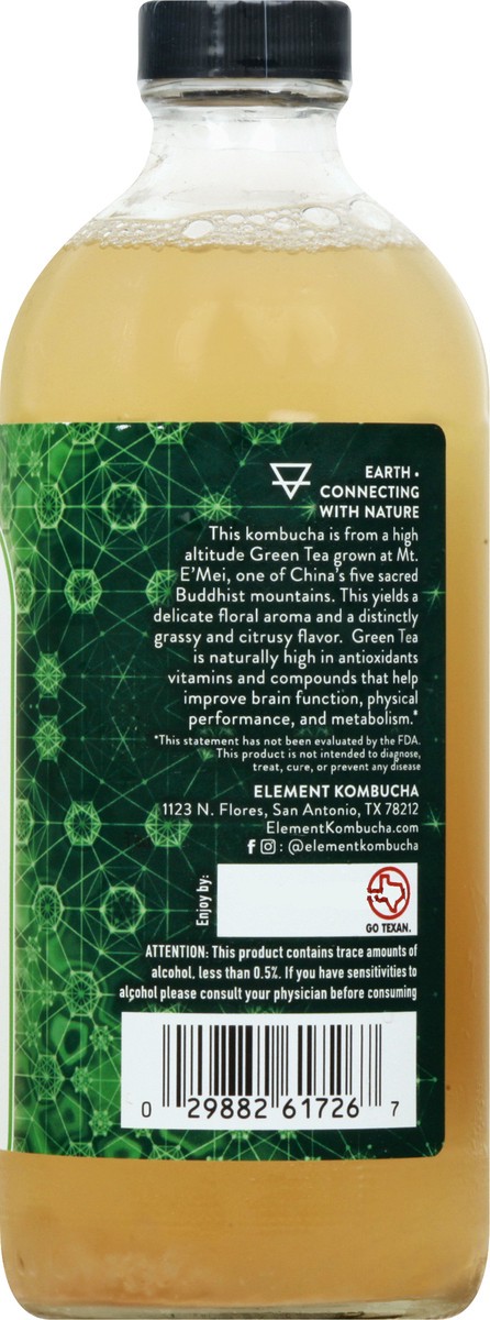 slide 9 of 13, Element Kombucha Green Tea Kombucha 16 oz, 16 fl oz