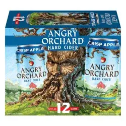 Angry Orchard Crisp Apple Hard Cider, Spiked (12 fl. oz. Can, 12pk.)