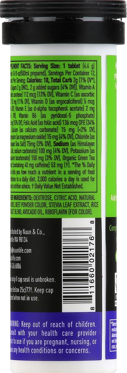 slide 2 of 12, Nuun Hydration Tablets Blackberry Citrus Vitamins + Caffeine - 12 ct, 12 ct