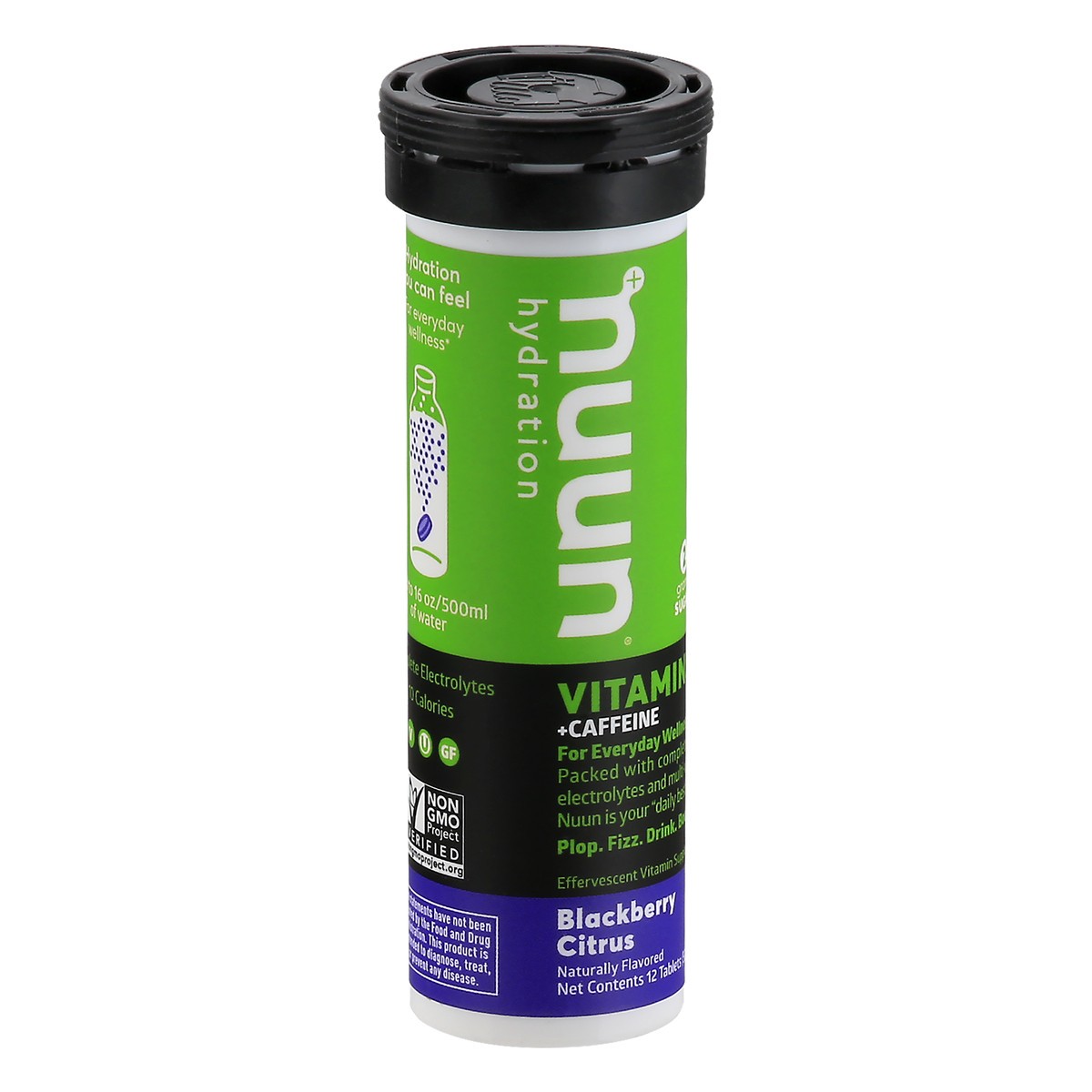 slide 6 of 12, Nuun Hydration Tablets Blackberry Citrus Vitamins + Caffeine - 12 ct, 12 ct