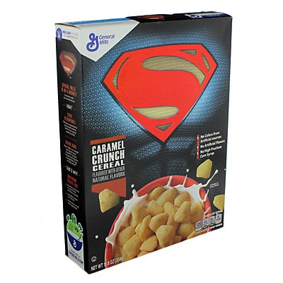 slide 1 of 1, General Mills Superman Caramel Crunch Cereal, 14.1 oz
