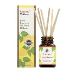 SunLeaf Naturals Mini Reed Diffuser - Lemon Vetiver