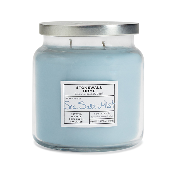 slide 1 of 1, Stonewall Kitchen Sea Salt Mist Candle Medium Jar With Lid, 1 ct