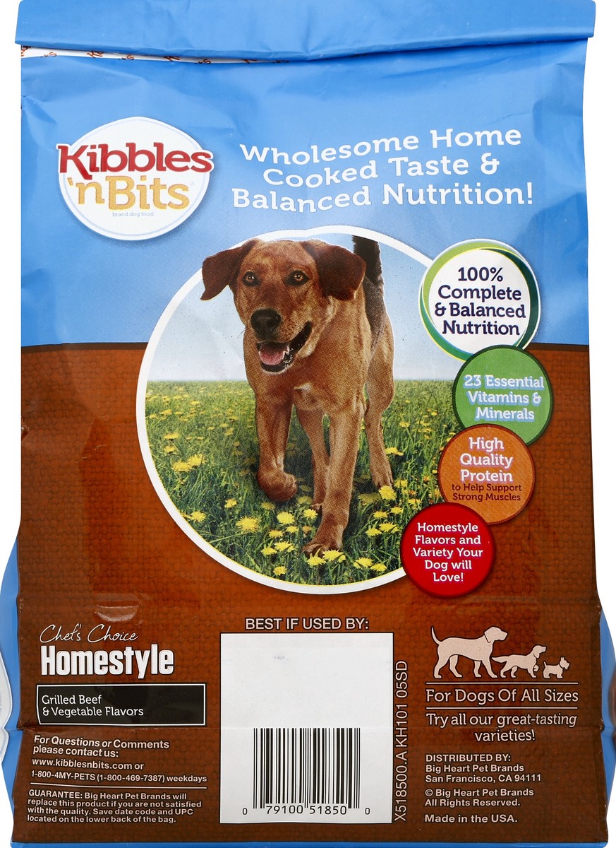 slide 6 of 6, Kibbles 'n Bits Chef's Choice Homestyle Grilled Beef & Vegetable Flavor Dog Food, 3.5-Pound, 3.5 lb