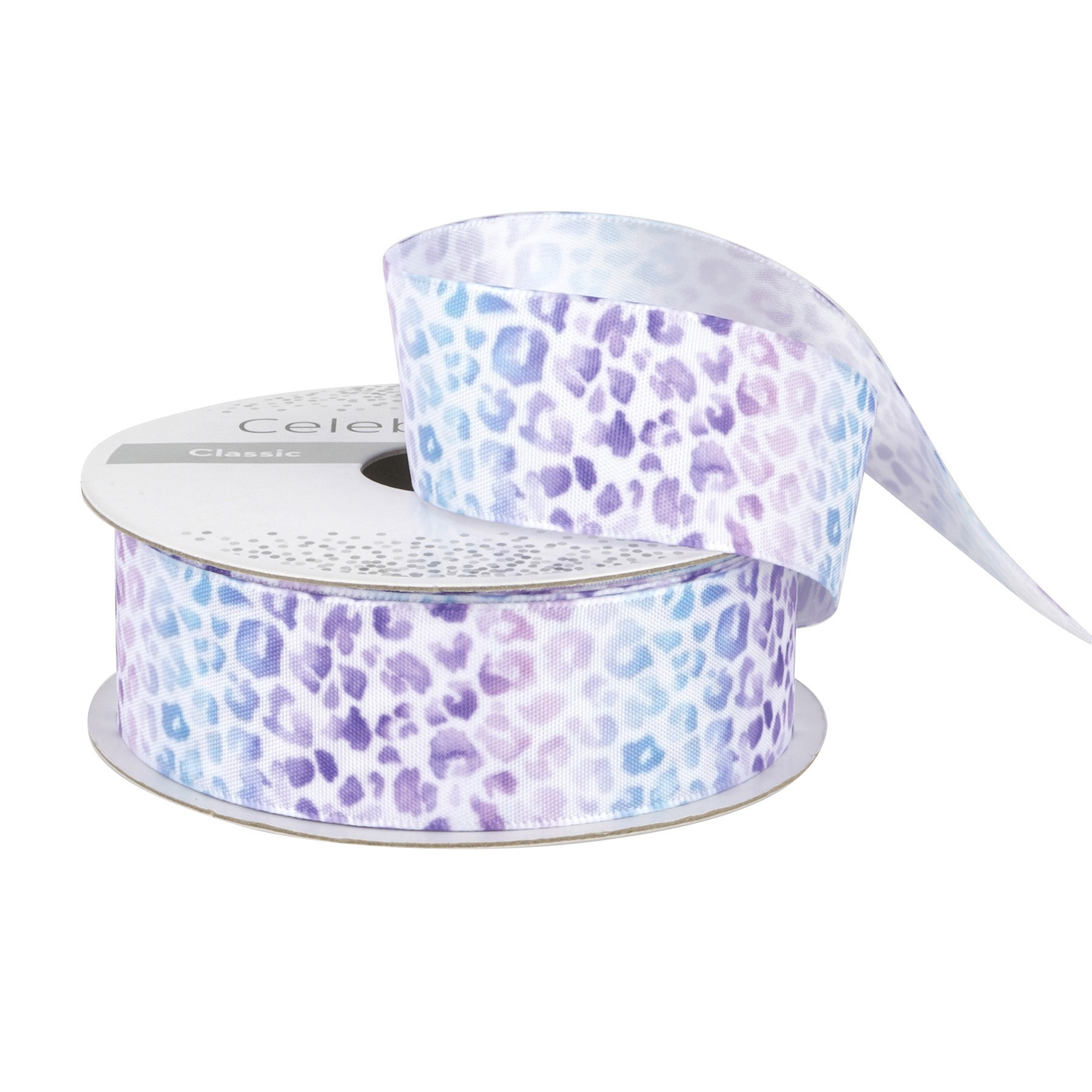 slide 2 of 4, 1'' X 5yd. Satin Floral Print Ribbon By Celebrate It, 1 in x 5 yd