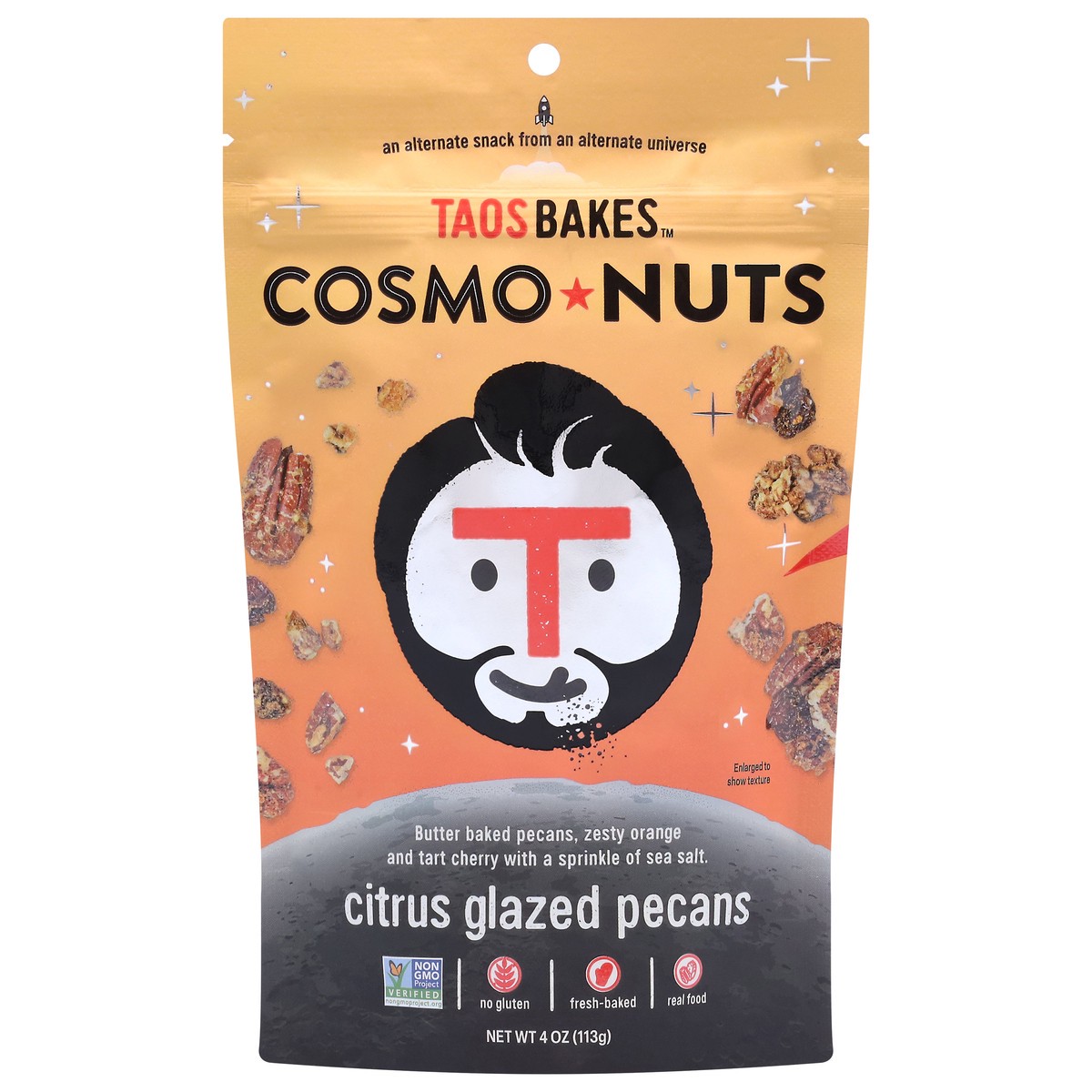 slide 1 of 13, Taos Bakes Citrus Glazed Pecan 4 oz, 4 oz