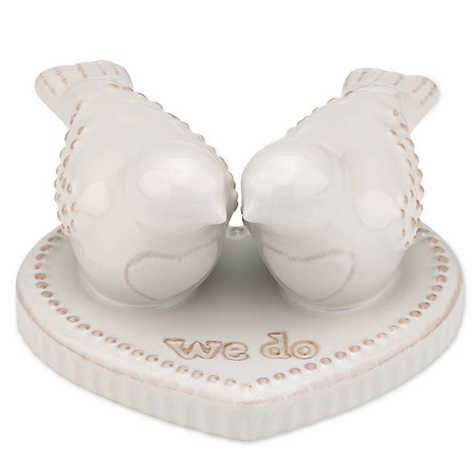 slide 1 of 1, Lenox French Perle Love Birds Cake Topper, 1 ct