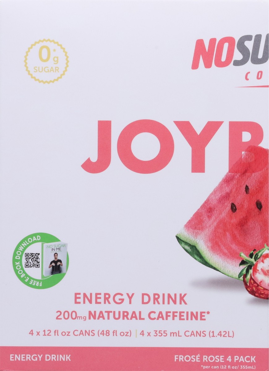 slide 7 of 9, No Sugar Company Joyburst Frose Rose Energy Drink- 4 ct, 4 ct