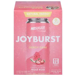 No Sugar Company Joyburst Frose Rose Energy Drink- 4 ct