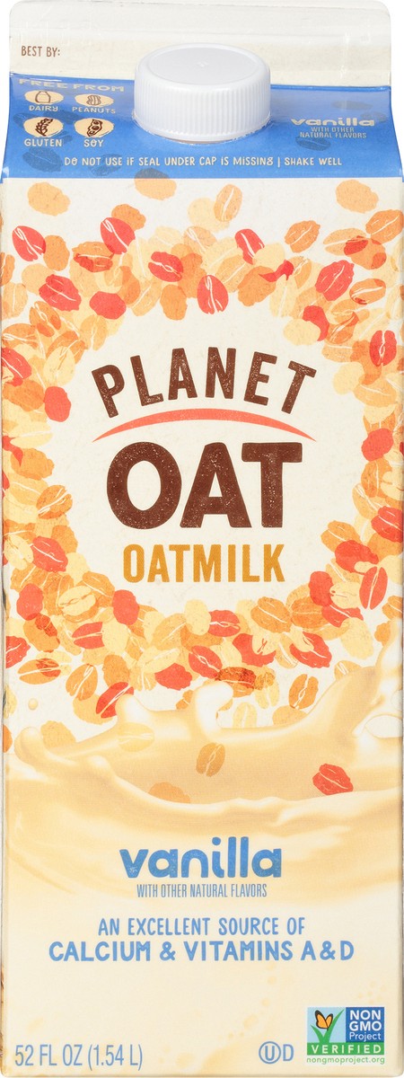 slide 11 of 13, Planet Oat Vanilla Oatmilk 52 oz, 52 oz