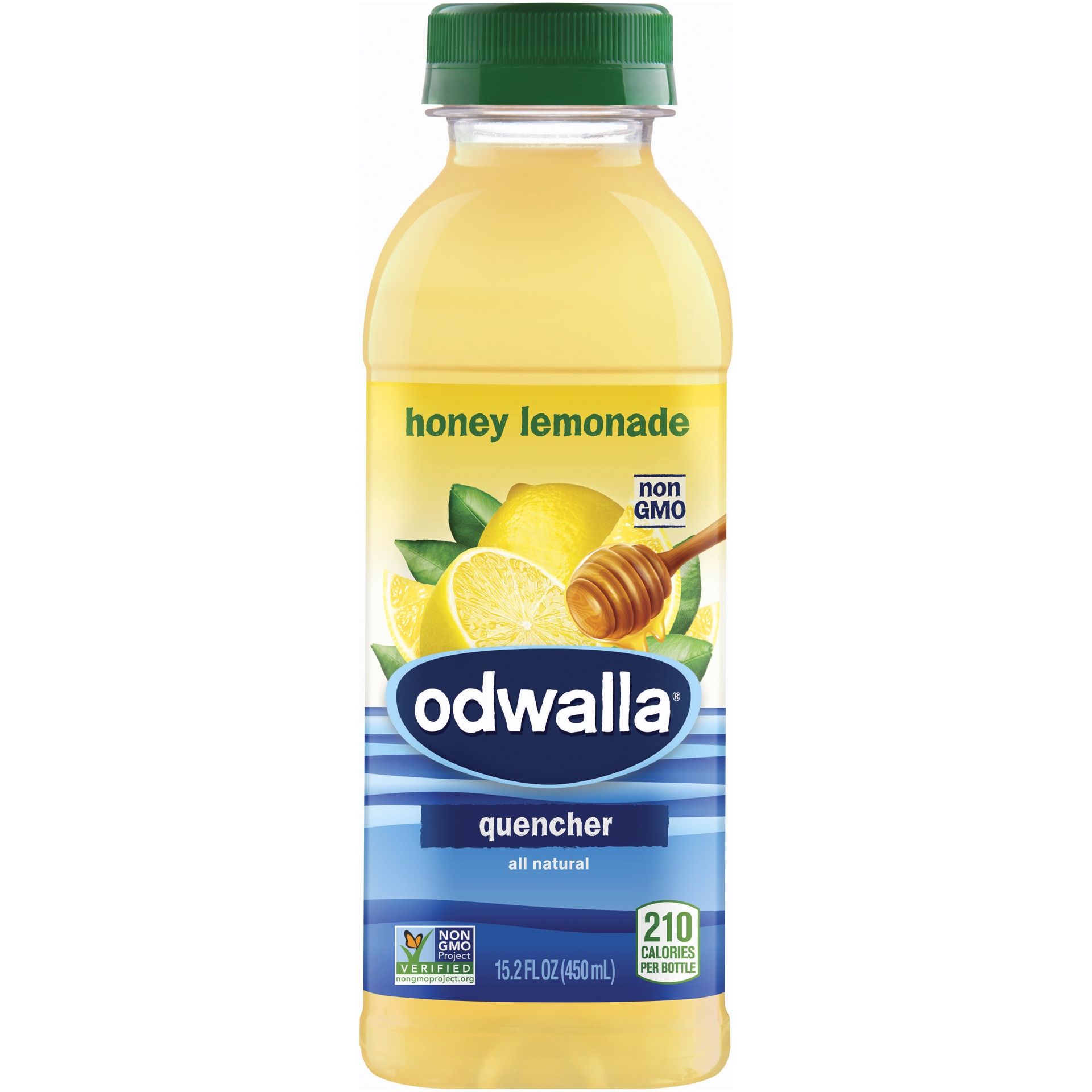 slide 1 of 2, Odwalla Quencher Honey Lemonade Fruit Juice Drink, 15.2 oz