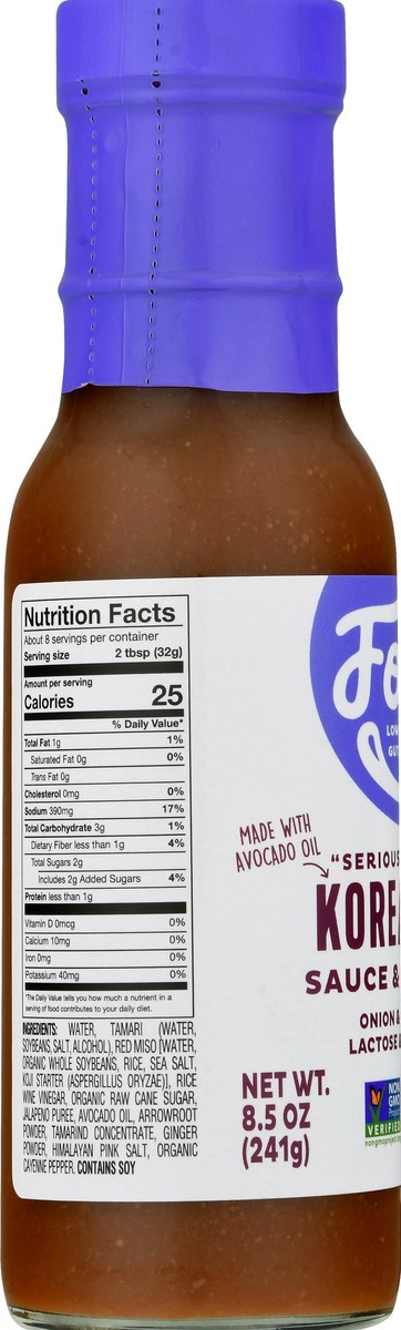 slide 10 of 13, Fody Korean BBQ Sauce & Marinade 8.5 oz, 8.5 oz