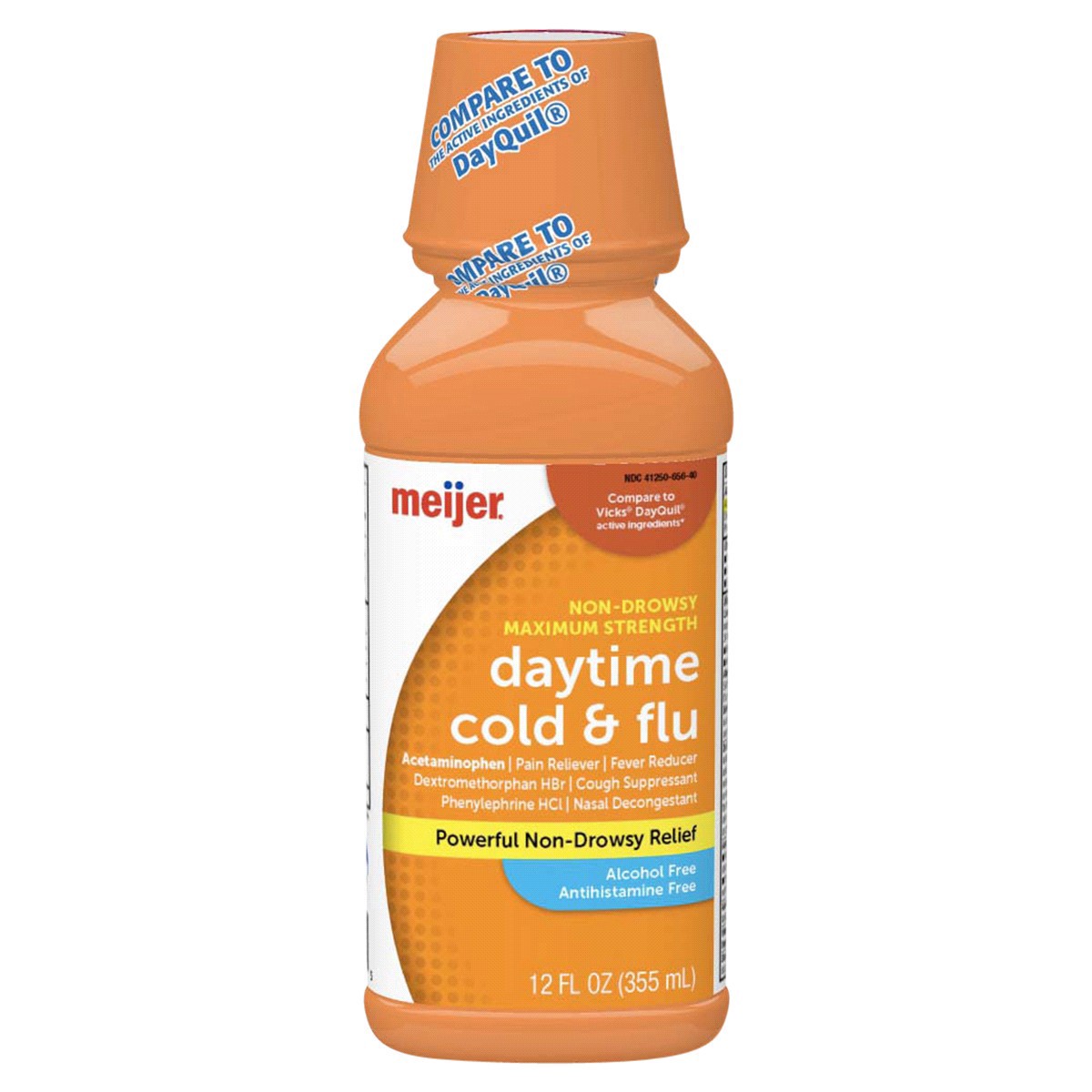 slide 1 of 25, Meijer Daytime Cold & Flu, 12 fl oz