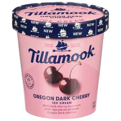 Tillamook Oregon Dark Cherry Ice Cream 16 fl oz