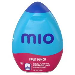 MiO Fruit Punch Naturally Flavored Liquid Water Enhancer Drink Mix Bottle- 1.62 fl oz