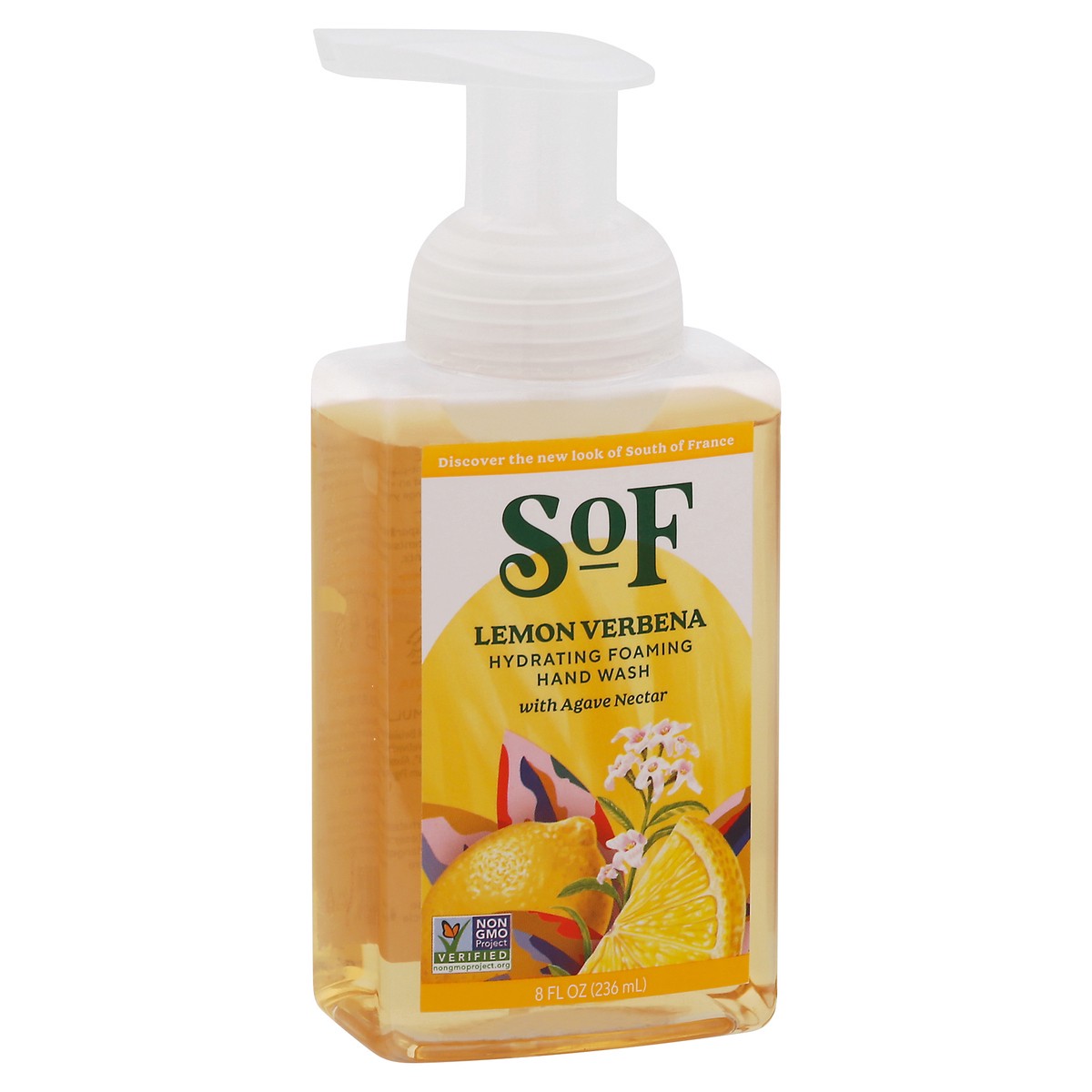 slide 8 of 9, SOF Hydrating Lemon Verbena Foaming Hand Wash with Agave Nectar 8 fl oz, 8 fl oz