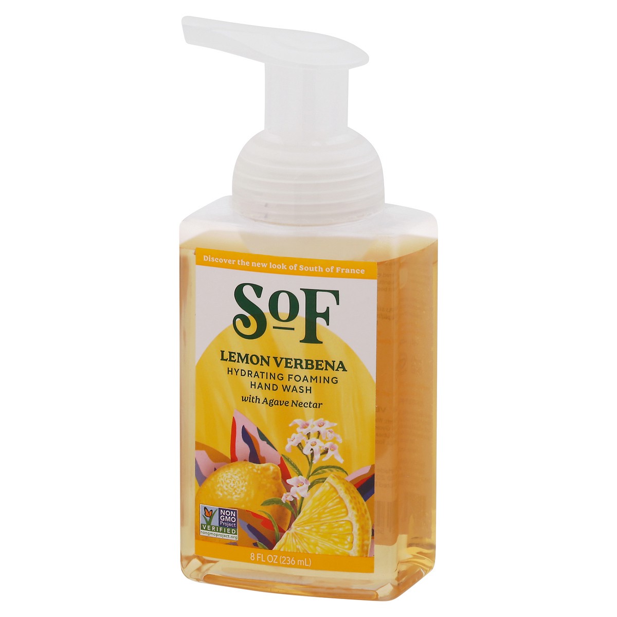 slide 5 of 9, SOF Hydrating Lemon Verbena Foaming Hand Wash with Agave Nectar 8 fl oz, 8 fl oz