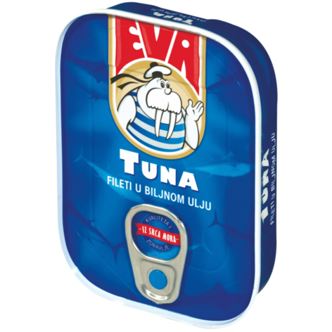 slide 1 of 1, Podravka Eva Light Tuna Vegetable Oil, 115 gram