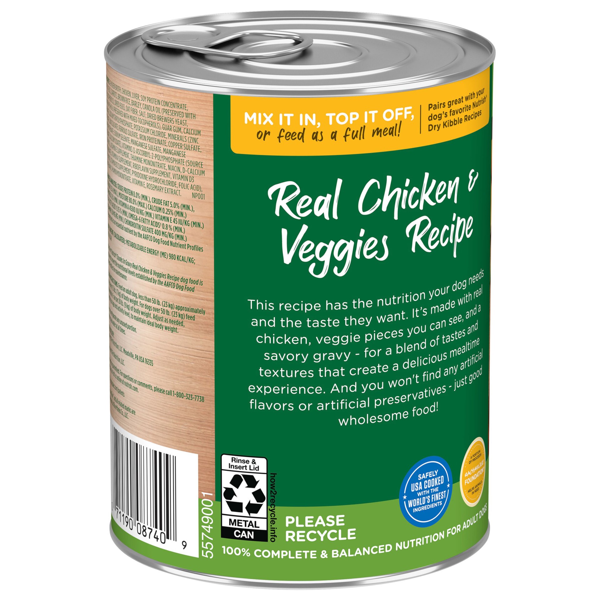 slide 7 of 8, 1/13Oz Rrntsh Chnks And Grvy Chkn & Veg Wdf, 13 oz