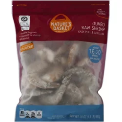 Nature's Basket Jumbo Shell-On Raw Shrimp
