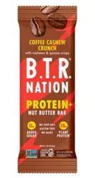 BTR Bar Coffee Cashew Crunch Protein+ Nut Butter Bar