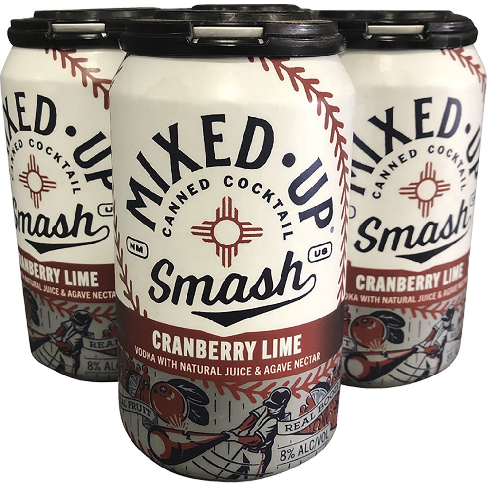 slide 1 of 1, Mixed-Up Cocktail Co Mixed-Up Cranberry Lime Smash, 4 ct; 12 oz