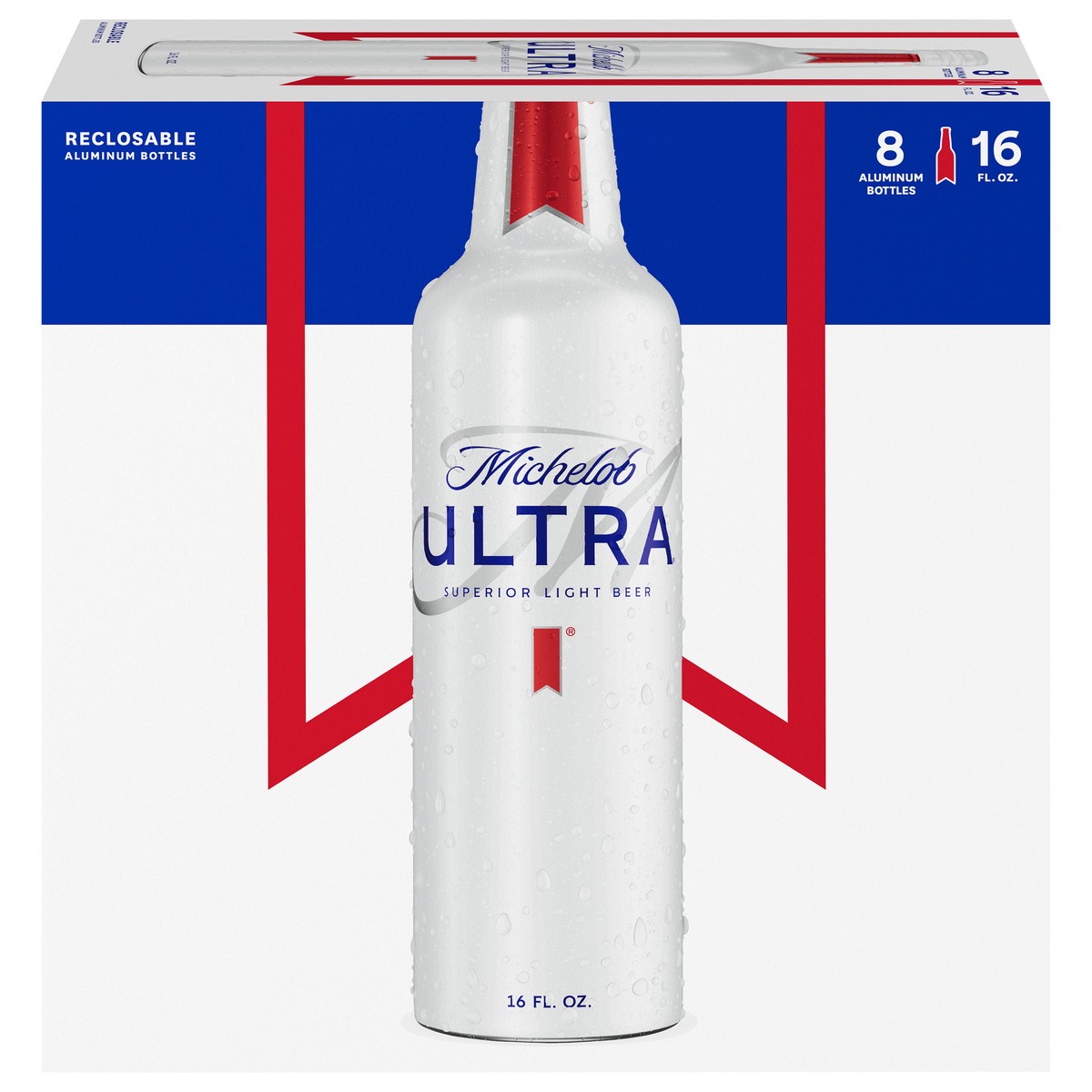 slide 1 of 9, Michelob Ultra Superior Light Beer 8 - 16 fl oz Bottles, 8 ct; 16 fl oz