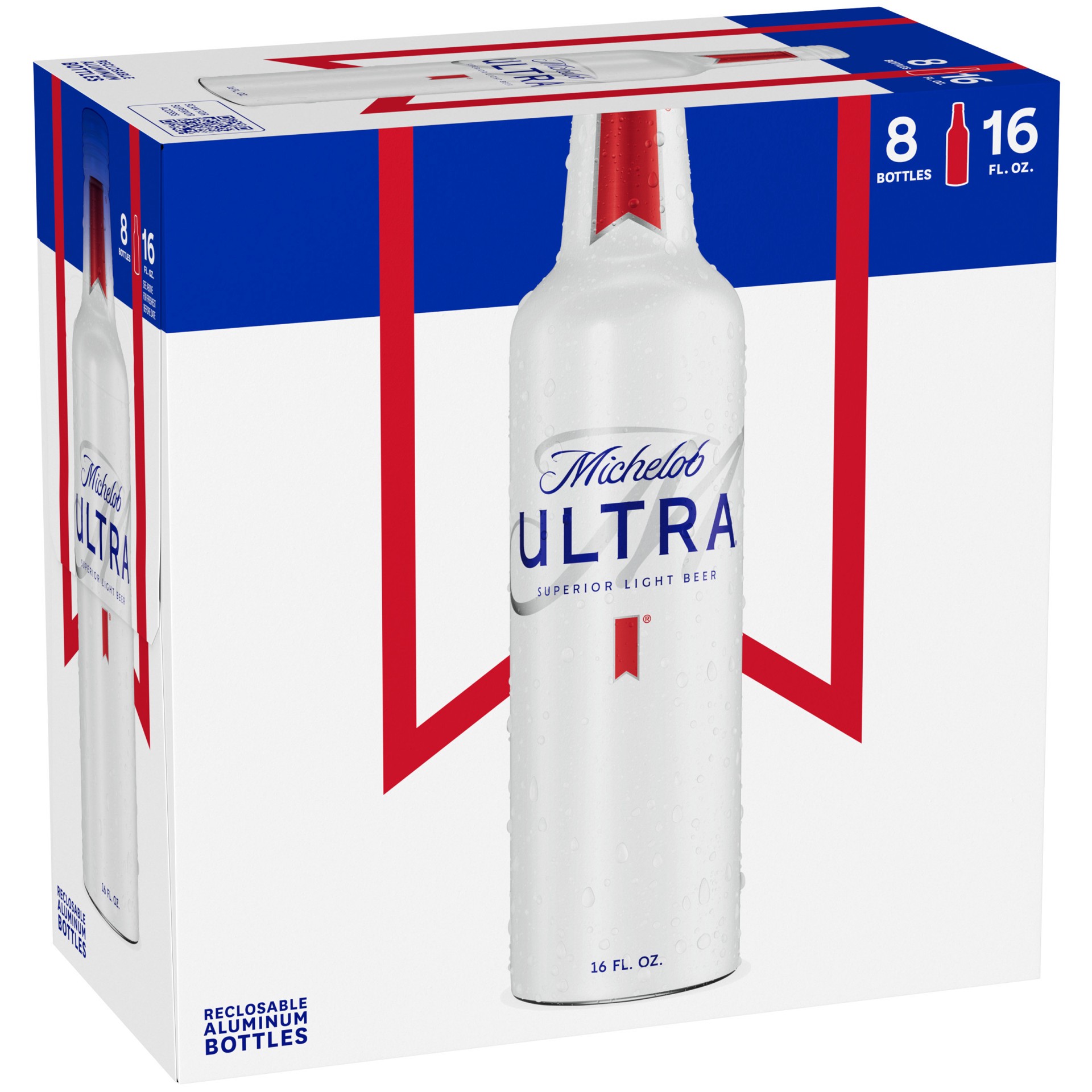 slide 1 of 9, Michelob ULTRA Superior Light American Lager Beer 8 Pack, 16 fl oz Bottles, 8 ct; 16 fl oz